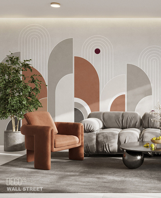 Фотообои в интерьере артикул DECO 25 25, DECO 25, Wall street