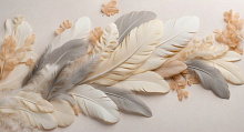 3D обои с рисунком перья Design Studio 3D Feathers AG-FT-025